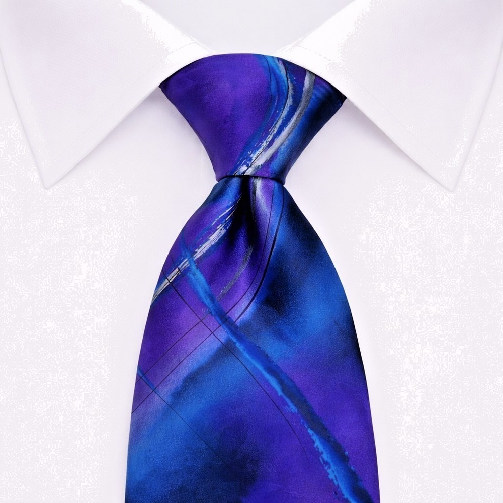 J‎ Garcia Flamenco Dancer Wrist Snake Silk Necktie Colorful Abstract Artsy